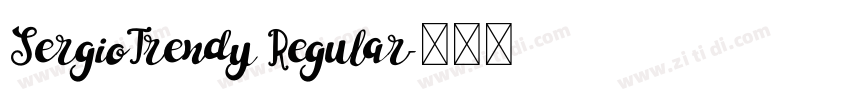 SergioTrendy Regular字体转换
